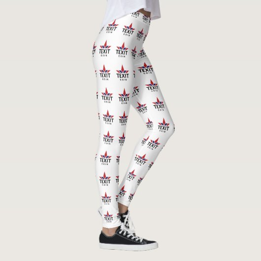 Texit Coin Officiële Logo Volledig Leggings (Rechts)