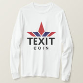 TeXit Coin Officiële Logo Wit T-shirt (Design voorkant)