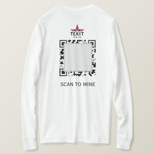 TeXit Coin Officiële Logo Wit T-shirt (Design achterkant)