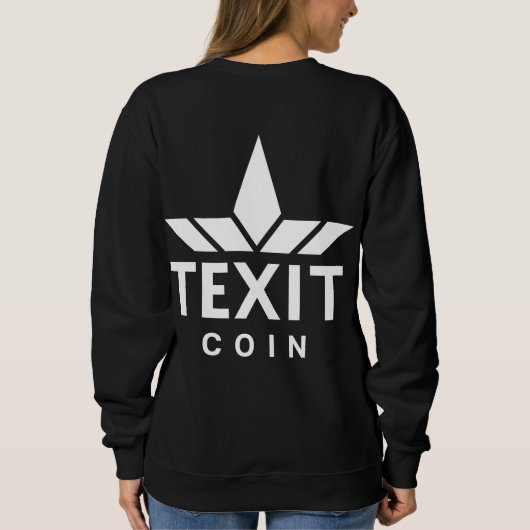 Texit Coin Officiële Merk Logo Trui (Achterkant)