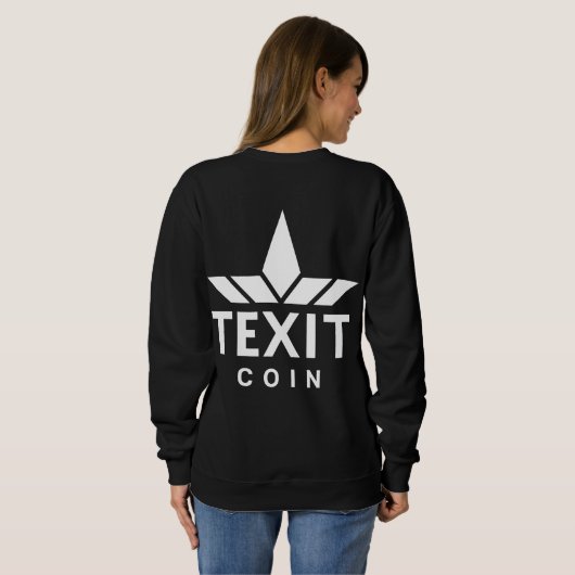 Texit Coin Officiële Merk Logo Trui (Achterkant volledig)