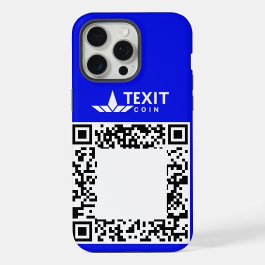 Texit Coin QR-code iPhone Hoesje (Achterkant)