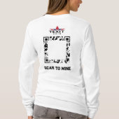 TeXit Coin Warmluchtballon QR-code T-shirt (Achterkant)