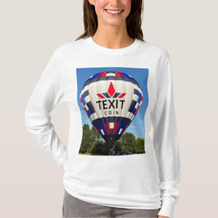 TeXit Coin Warmluchtballon QR-code T-shirt