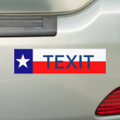TEXIT Texas verlaat de EU-veilige republiek Bumpersticker (Op auto)