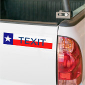TEXIT Texas verlaat de EU-veilige republiek Bumpersticker (Op Truck)