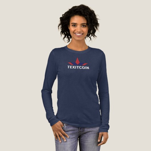 Texitcoin Dames Bella+Canvas Tri-blend Lang Tri-Blend Shirt (Voorkant)