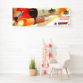 TexitCoin Eerlijk Geld Raket Vinyl Spandoek (Insitu)