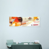 TexitCoin Eerlijk Geld Raket Vinyl Spandoek (Beurs)