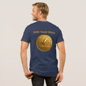 TexitCoin Gold Coin Back And Armadillo Front Tri-Blend Shirt (Voorkant)