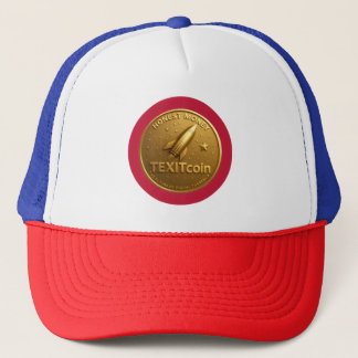 TexitCoin Official Logo On Back Coin on Front Trucker Pet