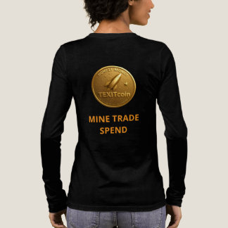 TexitCoin Official Logo on Front with puzzle  Tri-Blend Shirt