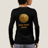 TexitCoin Official Logo on Front with puzzle  Tri-Blend Shirt (Achterkant)