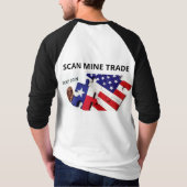 TexitCoin Official Wide Logo Puzzle Pieces on Back T-shirt (Achterkant)
