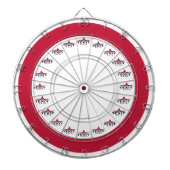 TexitCoin Rood en Wit met Texit Logo Dartbord (Voorkant)