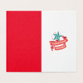  TEXMAS kerst Kaart (Binnenkant ongevouwen)