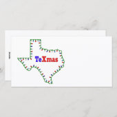 TeXmas lampjes Feestdagenkaart (Voorkant / Achterkant)