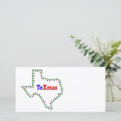 TeXmas lampjes Feestdagenkaart (Staand voorkant)