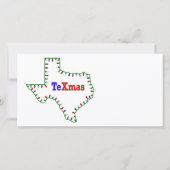TeXmas lampjes Feestdagenkaart (Voorkant)