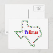 TeXmas lampjes Feestdagenkaart (Voorkant / Achterkant)