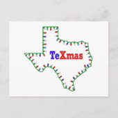 TeXmas lampjes Feestdagenkaart (Voorkant)