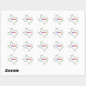 TeXmas lampjes Ronde Sticker (Vel)