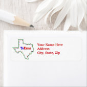 TeXmas Texas Xmas vakantielabel Etiket (Insitu)