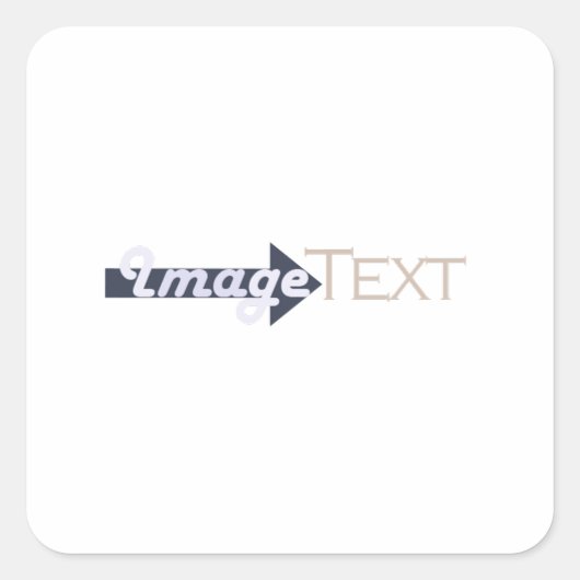 Text Afbeelding Sticker (Voorkant)