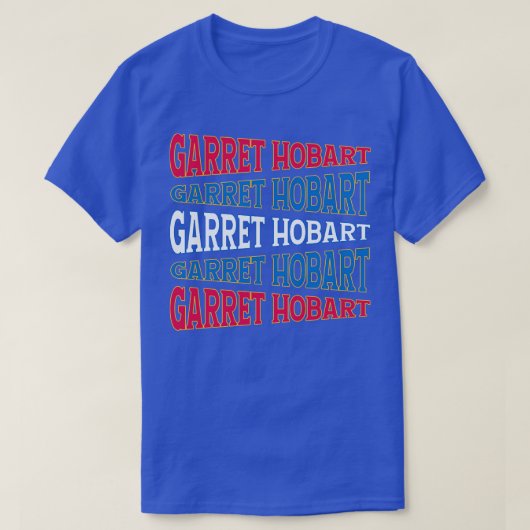TEXT ART USA GARRET HOBART T-SHIRT (Design voorkant)