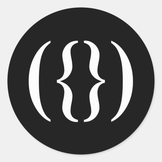TEXT BLOEM - WIT -.png Ronde Sticker (Voorkant)