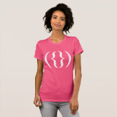 TEXT BLOEM - WIT -.png T-shirt (Voorkant volledig)