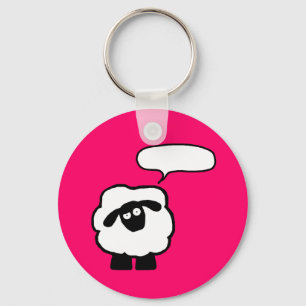 Text Bubble Sheep Sleutelhanger