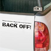 Text Design ・ Back Off! ・ Bumper Sticker (Op Truck)