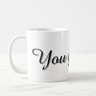 Text Design Mug Koffiemok