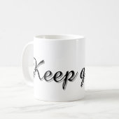 Text Design Mug Koffiemok (Voorkant links)