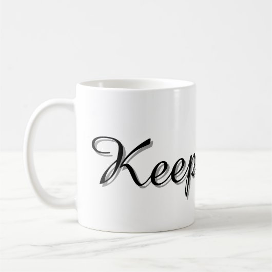 Text Design Mug Koffiemok (Links)