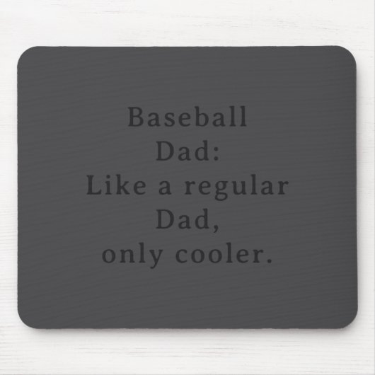 Text Funny Dad Baseball Muismat (Voorkant)