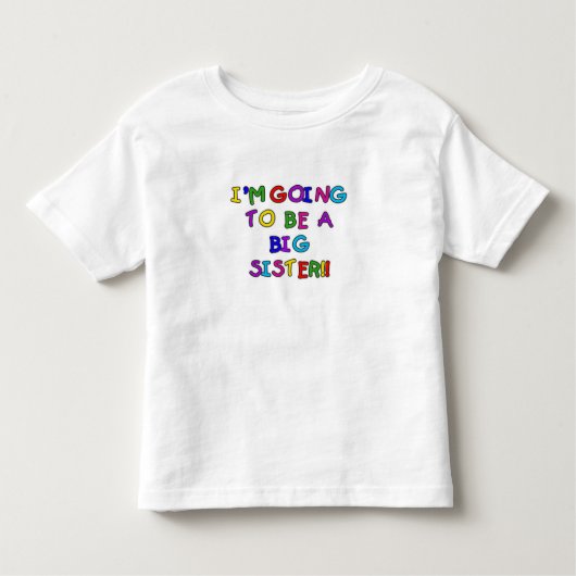 Text Future Big Sister Kinder Shirts (Voorkant)