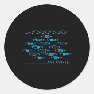 Text Keyboard Computer Science Nerd Old School Ronde Sticker
