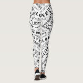 Text Leggings Love Multi Language - Your Colours (Achterkant)