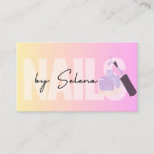 Text Logo Nail Salon Visitekaartje (Voorkant)