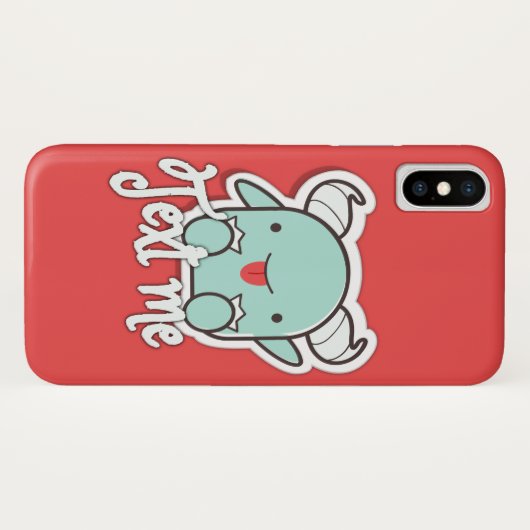 Text Me Hoesje-Mate Barely Daar iPhone X Hoesje (Achterkant (horizontaal))