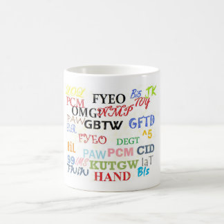 Text Messaging Lingo Coffee Cup Koffiemok