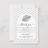 Text Minimal Funeral Hartelijk dank Bedankkaart (Voorkant)