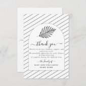 Text Minimal Funeral Hartelijk dank Bedankkaart (Voorkant / Achterkant)