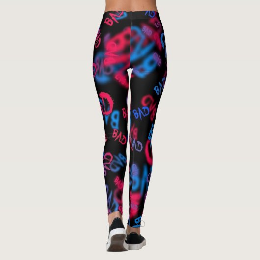 Text Mode Girl Sport Leggings (Achterkant)