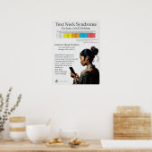 Text Neck Pain Syndrome Chart Poster (Keuken)