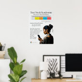 Text Neck Pain Syndrome Chart Poster (Thuiskantoor)