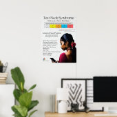 Text Neck Pain Syndrome Chart Poster (Thuiskantoor)