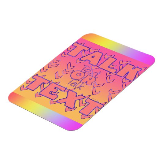 Text Or Talk Refrigerator Magneet (Linkerzijde)